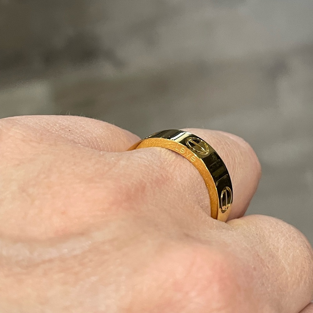 NEW CLASSIC MODEL SCREW RING LOVE BAND RING - Picture 9 of 15